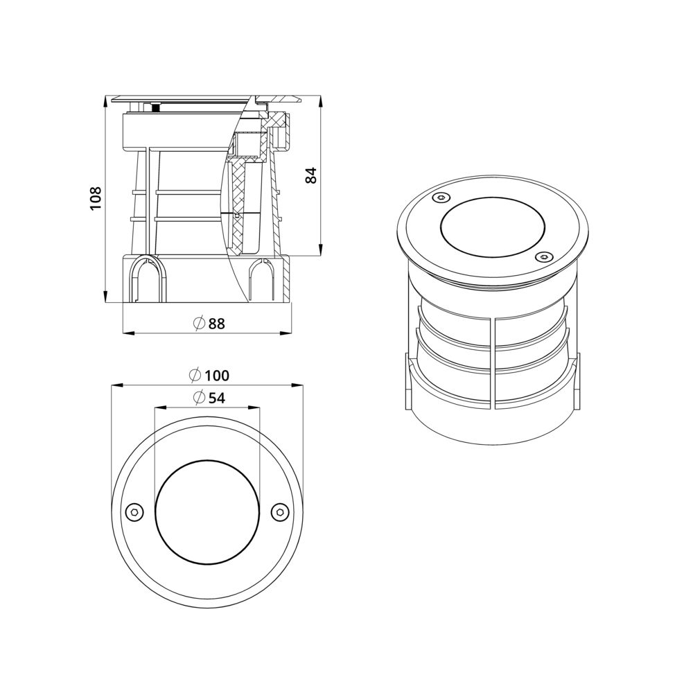 Грунт 3 S 48В DC CRI80 5000К 25°
