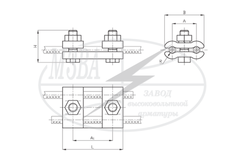 Зажим плашечный ПС-1-1