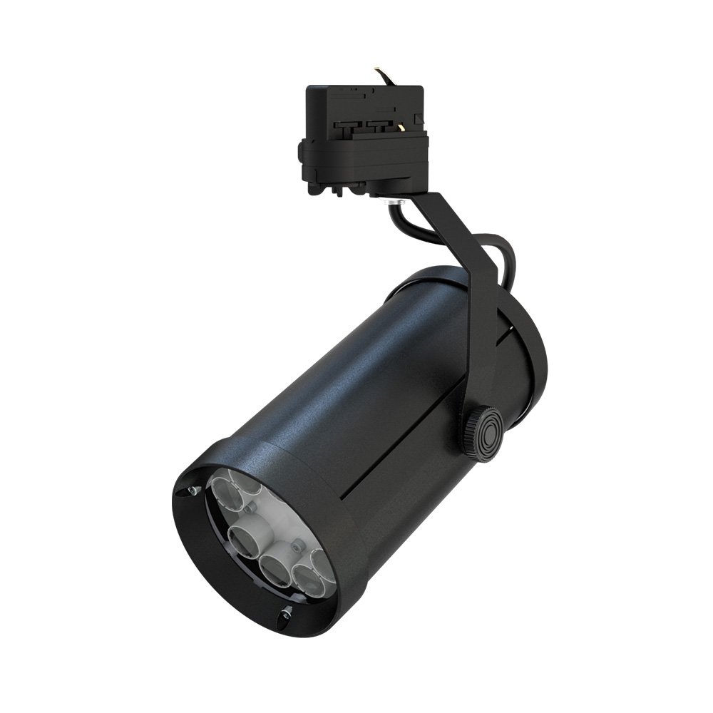Акцент Трек 24 CRI80 5000К 90° RAL9005 Муар