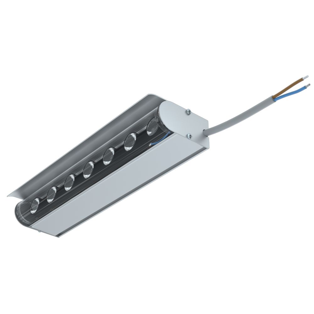 Модерн v2.0 3 Оптик 250мм (12Вт/м) 48В DC CRI80 5000К 15х60° (Профиль, козырек)