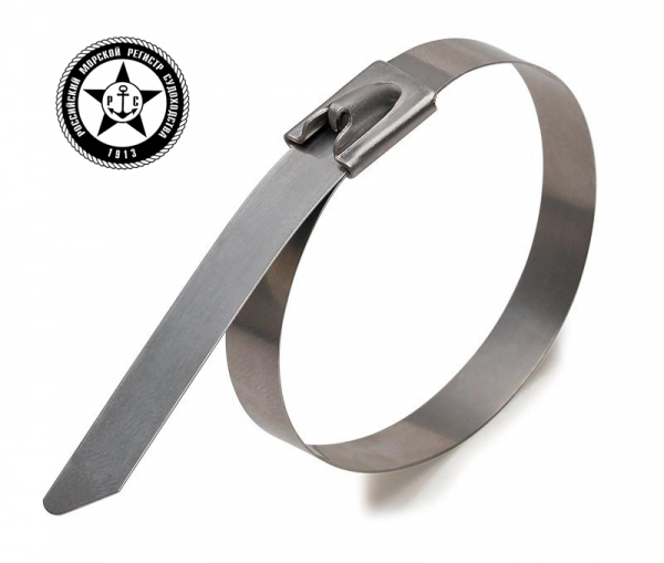 Кабельные стяжки из нержавеющей стали AISI 304 СКС (304) 4.6х1000 Fortisflex