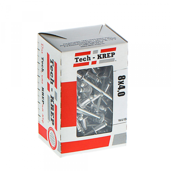 Заклепка 4,0х8 (100 шт) - коробка с ок. Tech-Krep