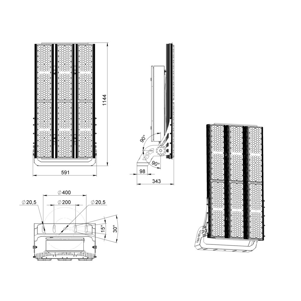 Плазма 2000 L V Box CRI95 5700К 75х50° НО