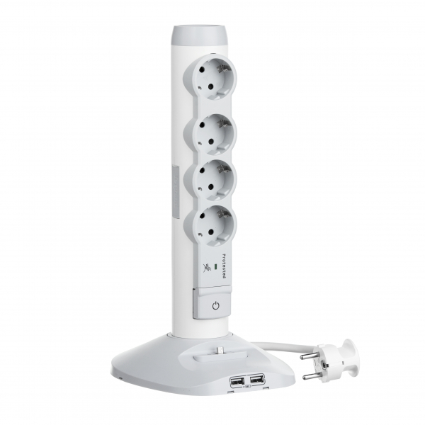 Legrand 694614 Стойка 2хUSB+microUSB+4х(2К+З)