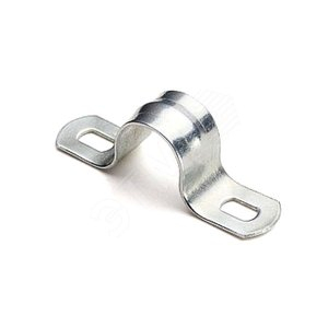 Скоба металлическая двухлапковая d 48-50мм. (10шт.) EKF