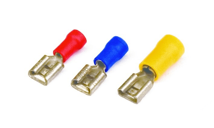 Разъем РПИ-М 0,25-1,5 кв.мм 6,3х0,8 мм (РПИ-М),  DKC 2A02P (кратно 100)