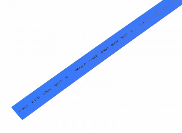 12.0 / 6.0 мм 1м термоусадка синяя  REXANT 21-2005