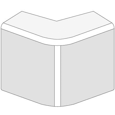 DKC  AEM  Белый  Угол внешний  50x20 00656