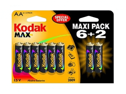 Элемент питания Kodak МАХ LR6 BP6+2 (кратно 8)