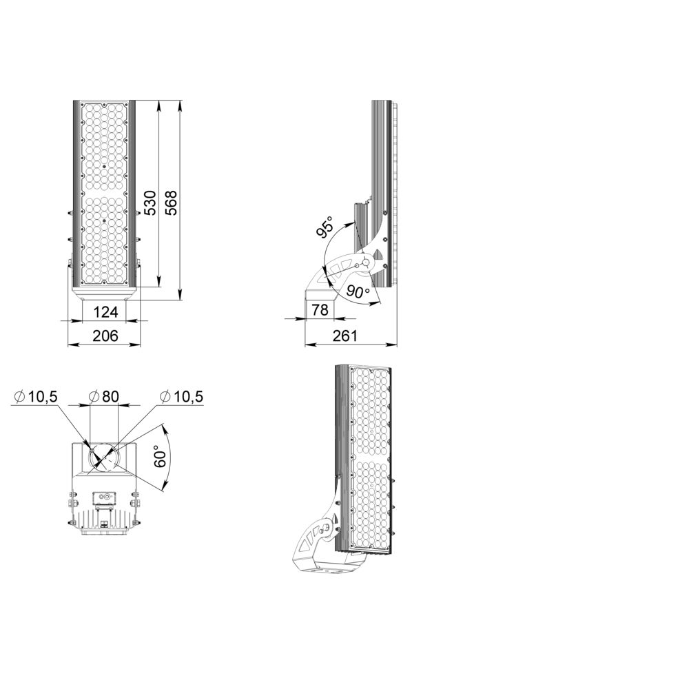 Плазма 200 L V CRI80 4000К 90°