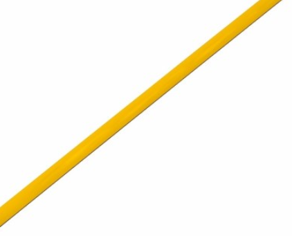 Трубка ТУТ 1.0/0.5мм желтая 1м REXANT (кратно 5)