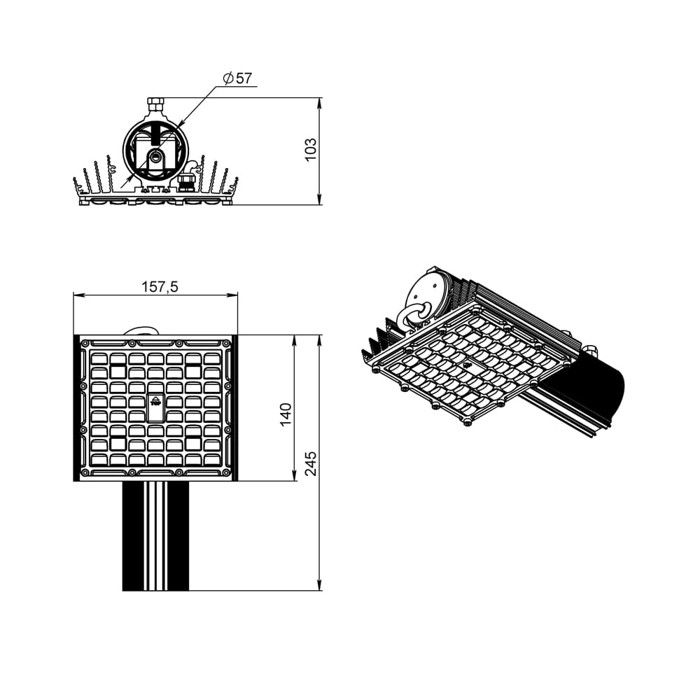 Магистраль v2.0 МЛ ЭС 30 CRI70 4000К 135х55°