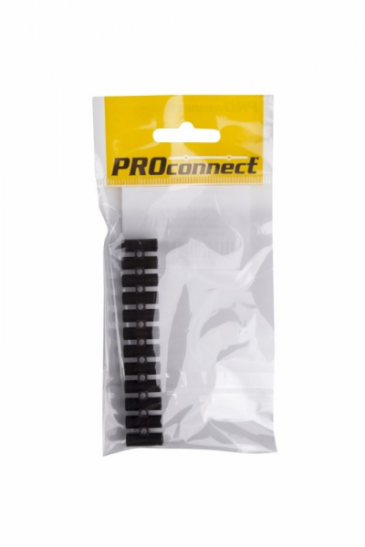 Колодка клеммная  КВ-4  3А  4мм  PP(полипропилен)  черный  PROCONNECT Индивидуальная упаковка1 шт 07-5004-2-9