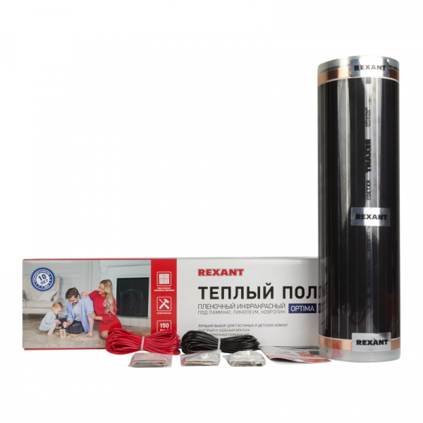 REXANT Пленочный теплый пол  Optima 150 12 м2/0,5 х 24 м/1800 Вт 51-0515-7