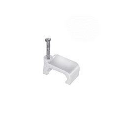 Скоба крепежная для кабеля TDM R5 крепежная, плоская пластиковая (50шт.)