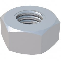 Гайка шестигранная М6 DIN 934 (упак. 500 шт) (кратно 500)