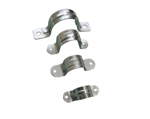 Скоба метал. двухлапковая d38-40mm Гофроматик (ЗЭТАРУС) (кратно 50)