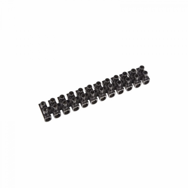 Колодка клеммная  КВ-6  6А  6мм2  PP(полипропилен)  черный  REXANT 07-5006-2