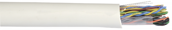 Кабель связи витая пара F/UTP, кат.5E 100х2х24AWG solid, LSZH, 305м, серый ITK
