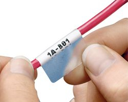 Самоламинирующиеся наклейки для печати на лазерных принтерах 25мм х 33мм, (1 лист, 64 наклейки) Hyperline WMBL-25x33-A4L-WH