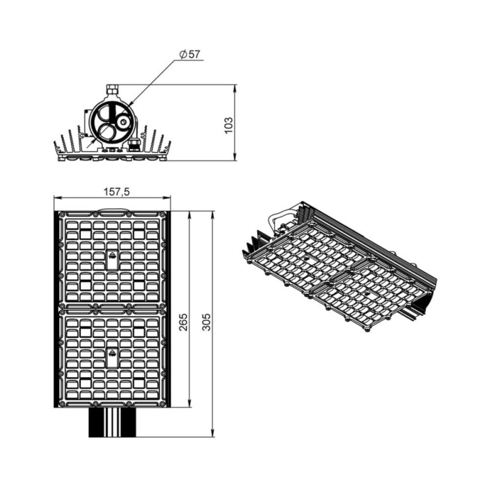 Магистраль v2.0 МЛ ЭС 80 CRI70 4000К 135х55°