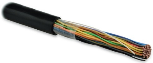 UUTP25-C3-S24-OUT-PE-BK (UTP25-C3-SOLID-OUTDOOR) Кабель витая пара, неэкранированная U/UTP, категория 3, 25 пар (24 AWG), одножильный (solid), внешний, UV PE, -40градC – +50градC, черный Hyperline