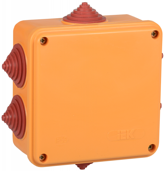Коробка расп. огн. ПС 100х100х50мм 4P 4мм2 IP55 6 вв. IEK